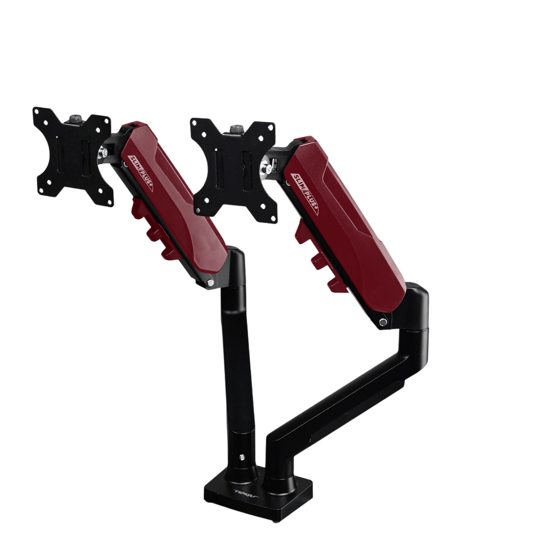 แขนจับจอมอนิเตอร์แขนคู่ TENGUGAMINGGEARS รุ่น SLIM สีแดง ( MA-S-RD2 ) สำหรับจอ 15-32 นิ้ว_0